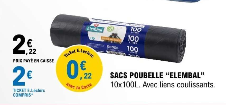 SACS POUBELLE “ELEMBAL”