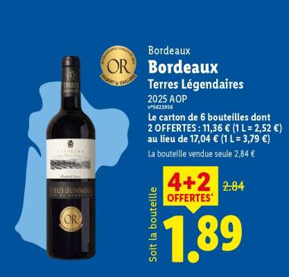 Bordeaux Terres Légendaires 2025 AOP