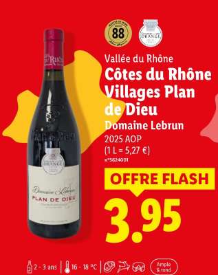 CÔTES DU RHÔNE VILLAGES PLAN DE DIEU
