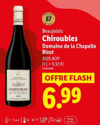 Beaujolais Chiroubles Domaine de la Chapelle Bizot