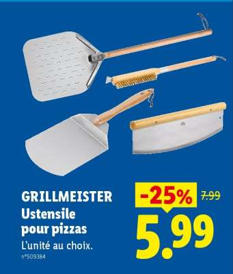 GRILLMEISTER Ustensile pour pizzas