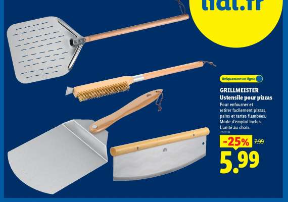 GRILLMEISTER Ustensile pour pizzas