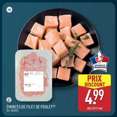 ÉMINCÉS DE FILET DE POULET