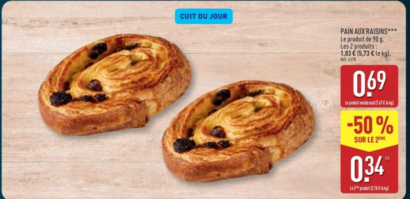 Pain aux raisins