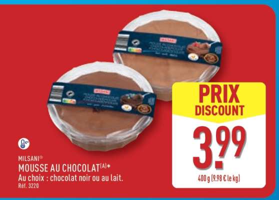 MILSANI MOUSSE AU CHOCOLAT