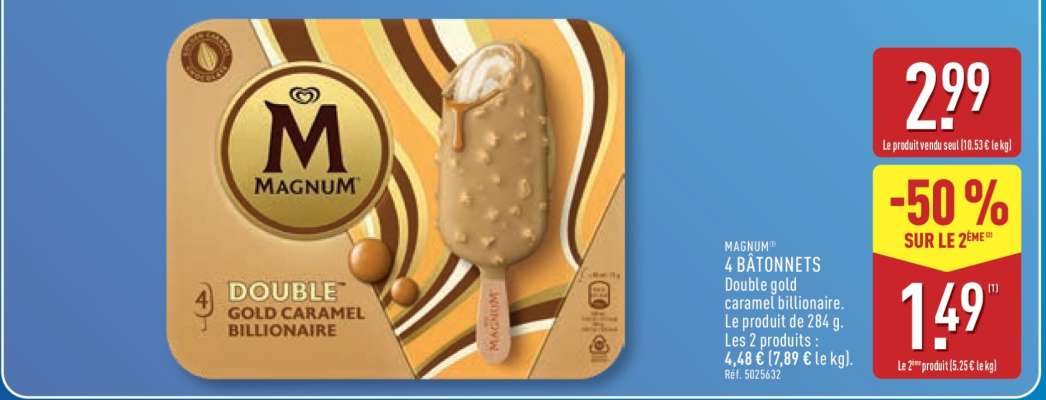 Magnum Double Gold Caramel Billionaire
