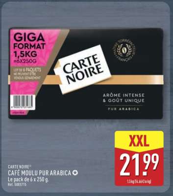 CARTE NOIRE® CAFÉ MOULU PUR ARABICA