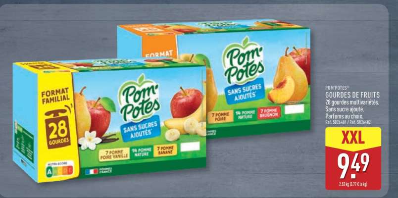 POM'POTES GOURDES DE FRUITS