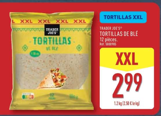 TRADER JOE'S TORTILLAS DE BLÉ