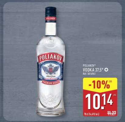 POLIAKOV VODKA 37,5°