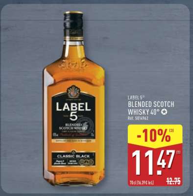 LABEL 5 Blended Scotch Whisky 40°