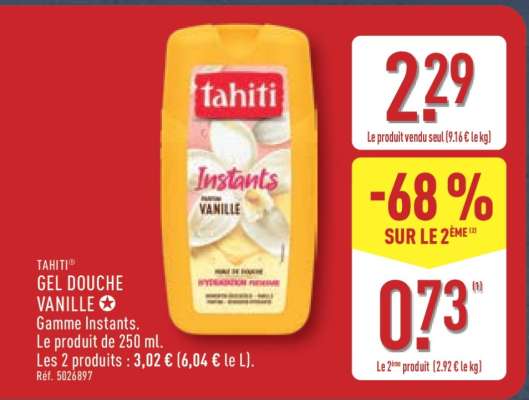 TAHITI GEL DOUCHE VANILLE