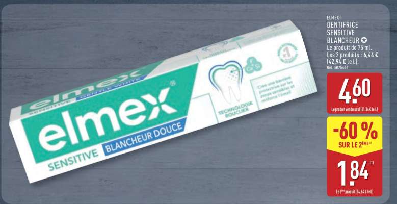 Elmex Dentifrice Sensitive Blancheur