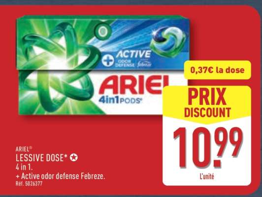 ARIEL LESSIVE DOSE 4in1 PODS