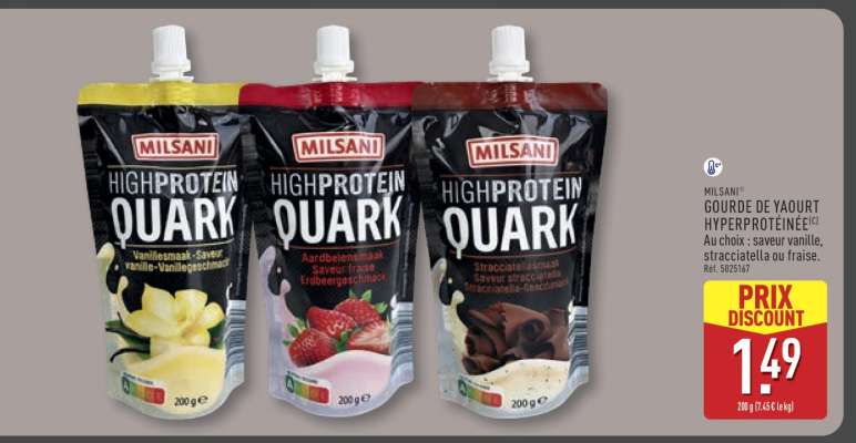 MILSANI GOURDE DE YAOURT HYPERPROTÉINÉ