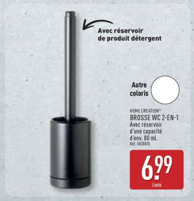 HOME CREATION® BROSSE WC 2-EN-1