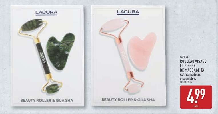 LACURA ROULEAU VISAGE ET PIERRE DE MASSAGE