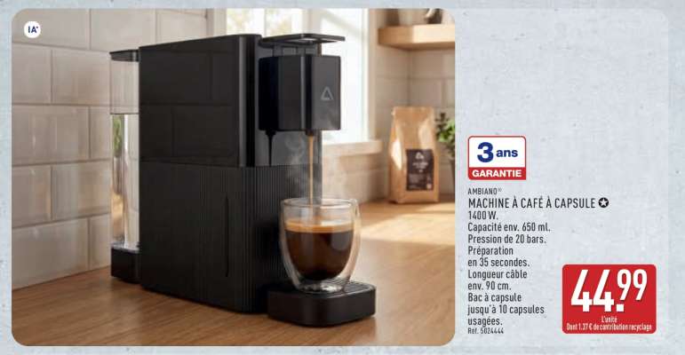 MACHINE À CAFÉ À CAPSULE