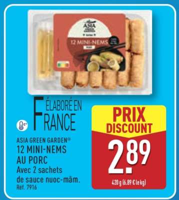 12 Mini Nems au Porc