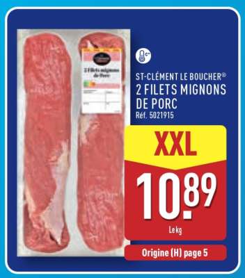 ST-CLÉMENT LE BOUCHER 2 FILETS MIGNONS DE PORC