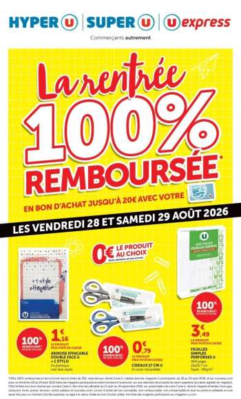 Catalogue Magasins U - 28/08/2026 - 29/08/2026.