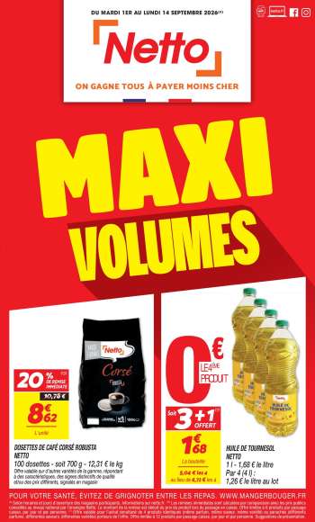 Catalogue Netto - 01/09/2026 - 14/09/2026.