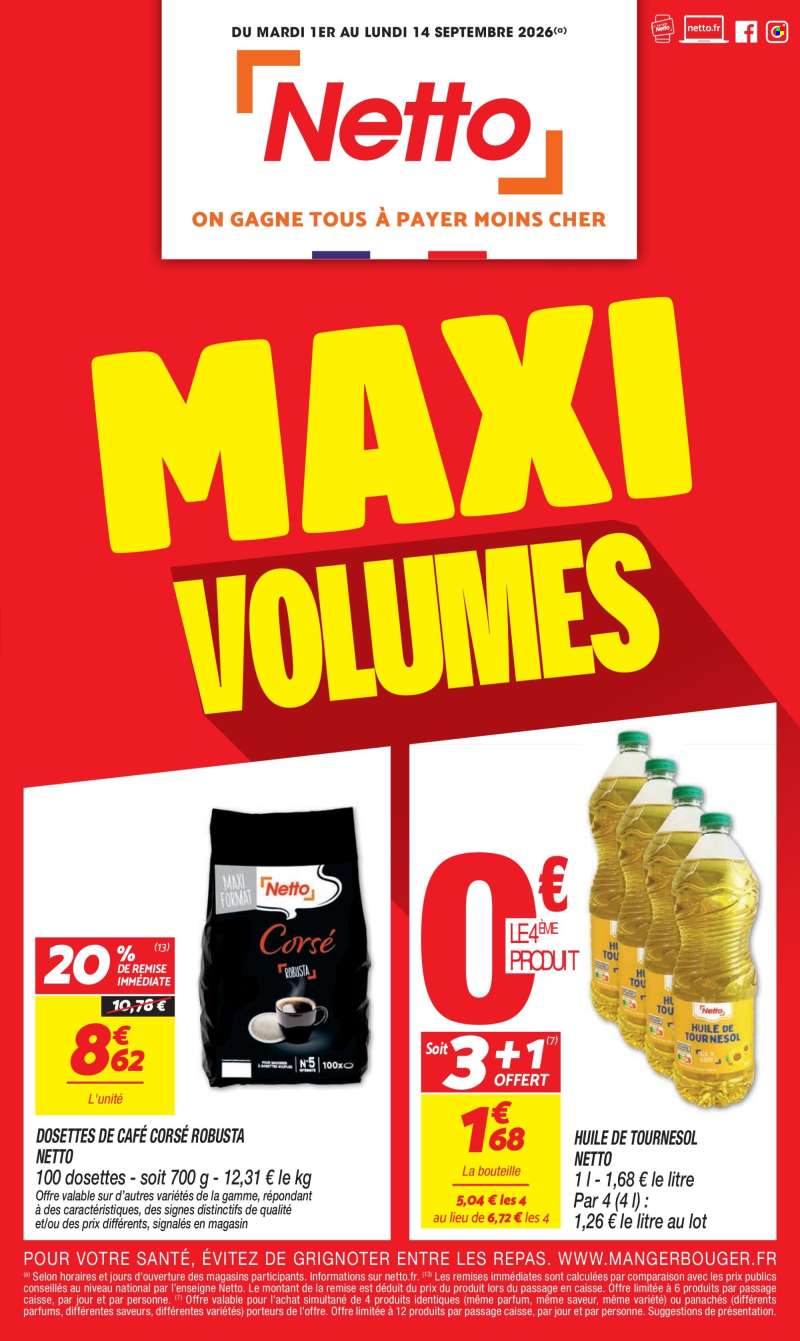 Catalogue Netto - 01/09/2026 - 14/09/2026.