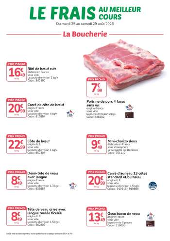 Catalogue Promocash - 25/08/2026 - 29/08/2026.