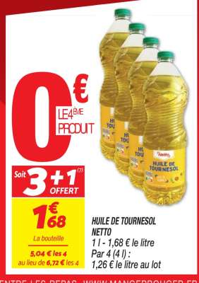 HUILE DE TOURNESOL NETTO