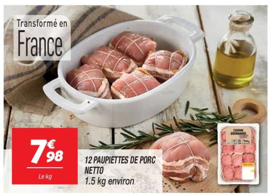12 Paupiettes de Porc Netto