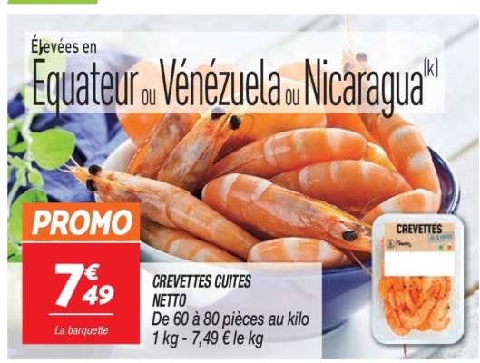 CREVETTES CUITES NETTO