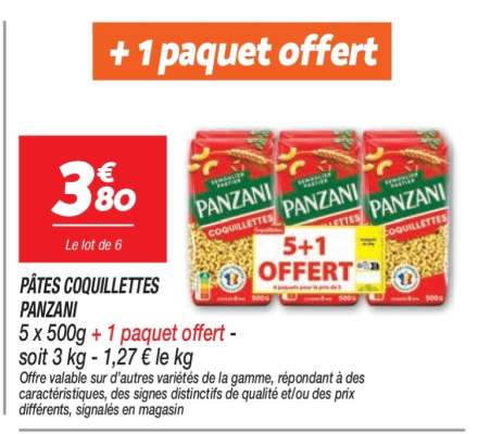 Pâtes Coquillettes Panzani