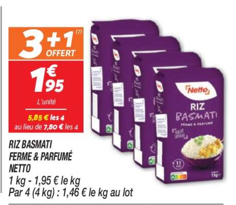 RIZ BASMATI FERME & PARFUMÉ NETTO