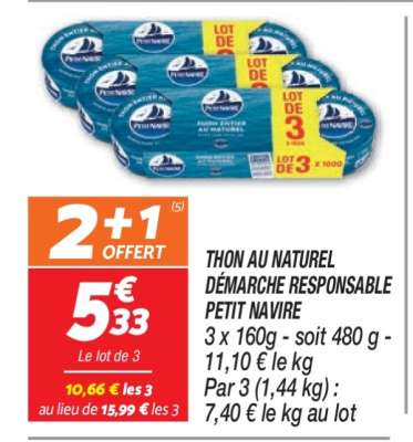 Thon Au Naturel Démarche Responsable Petit Navire