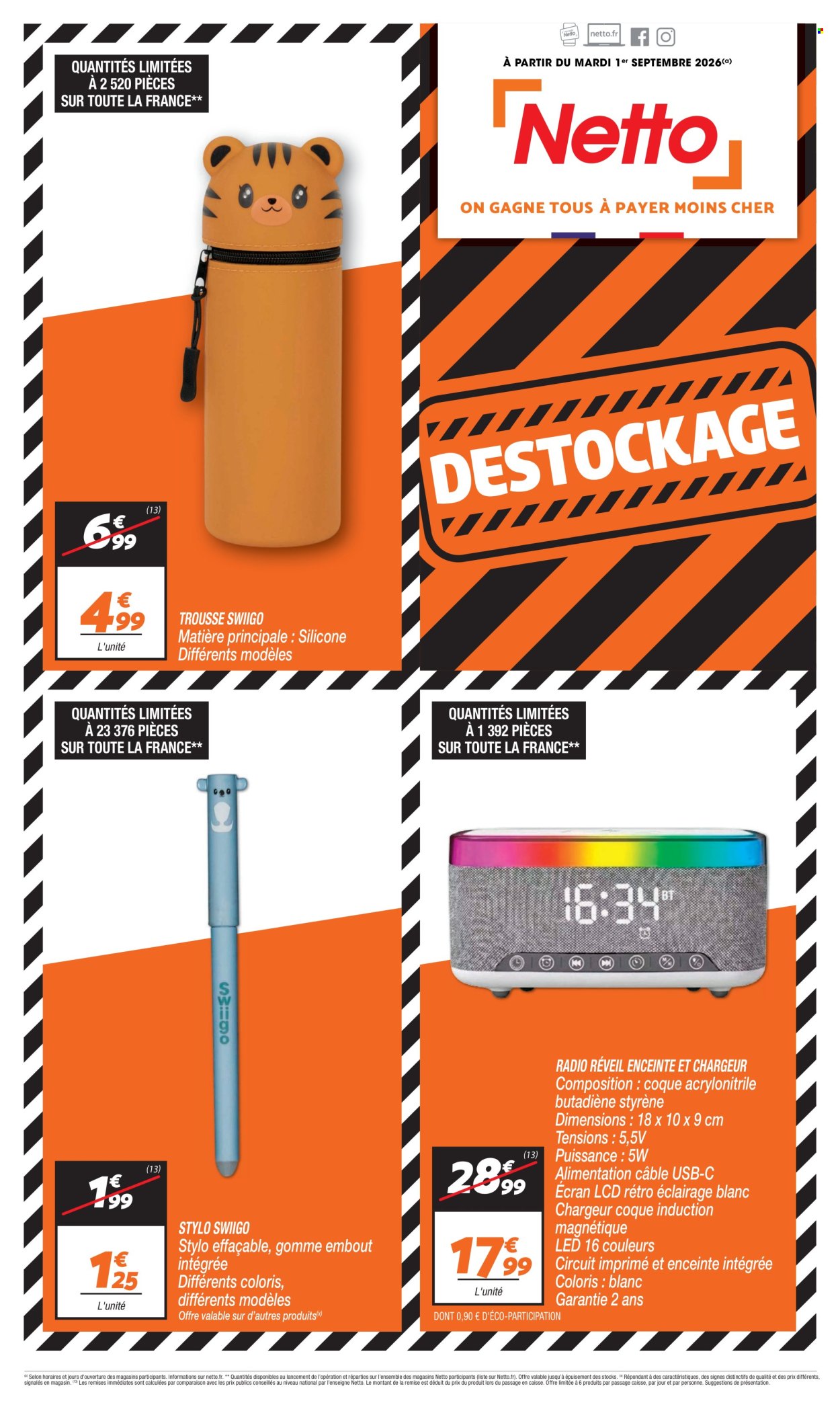 Catalogue Netto - 01/09/2026 - 30/09/2026. Page 1