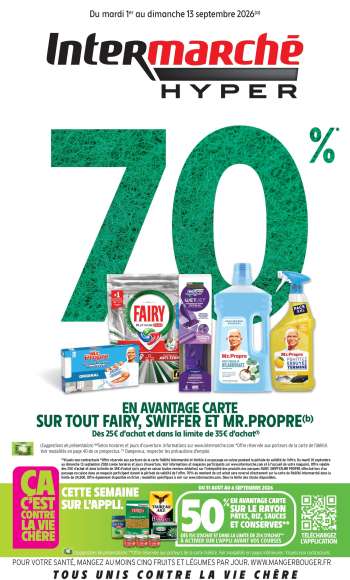 Catalogue Intermarché Hyper - 01/09/2026 - 13/09/2026.
