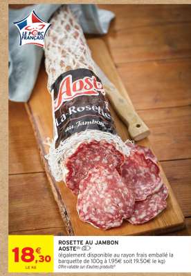 Rosette au Jambon Aoste