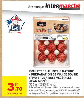 BOULETTES AU BŒUF NATURE