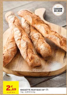 BAGUETTE RUSTIQUE X4