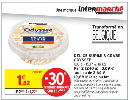 DELICE SURIMI & CRABE ODYSSÉE