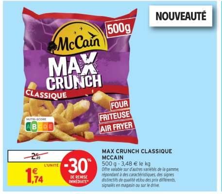 MAX CRUNCH CLASSIQUE MCCAIN