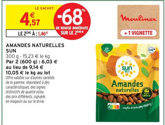 AMANDES NATURELLES SUN