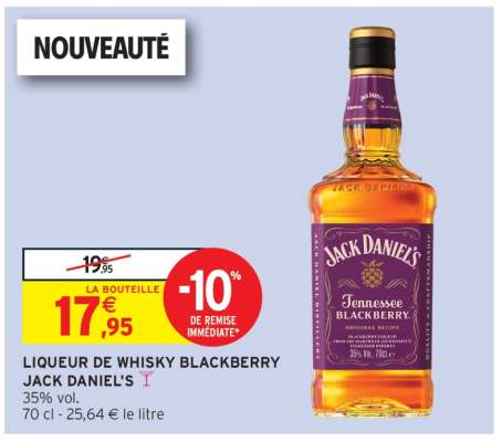 LIQUEUR DE WHISKY BLACKBERRY JACK DANIEL'S
