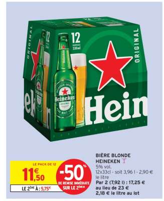 Bière Blonde Heineken*
