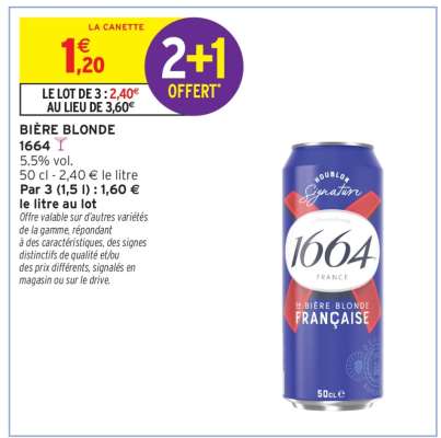 Bière Blonde 1664