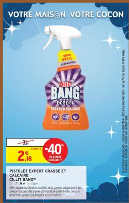 PISTOLET EXPERT CRASSE ET CALCAIRE CILLIT BANG
