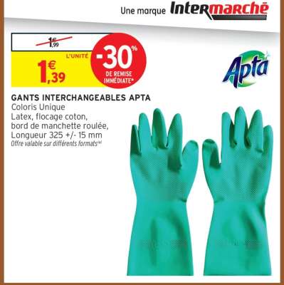 GANTS INTERCHANGEABLES APTA