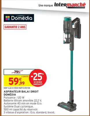 ASPIRATEUR BALAI DROIT DOMÉDIA