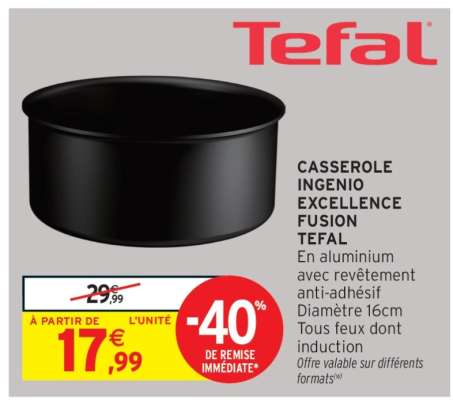 CASSEROLE INGENIO EXCELLENCE FUSION TEFAL