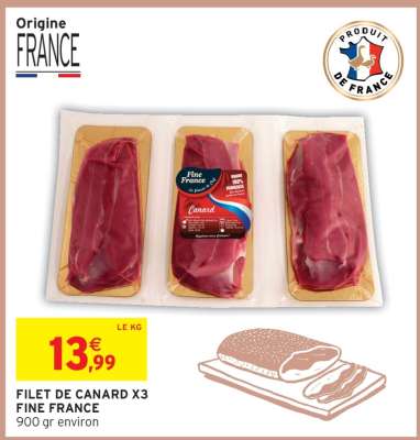 FILET DE CANARD X3 "FINE FRANCE"